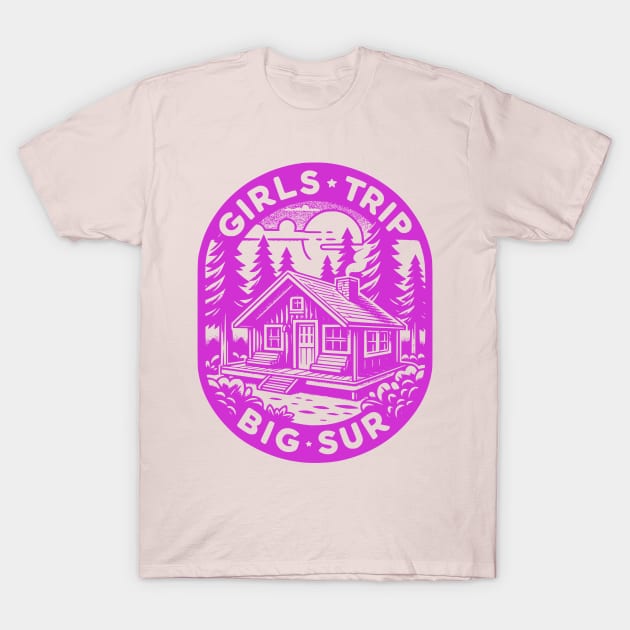 Cabin Getaway - Girls' Big Sur Adventure T-Shirt by Kicosh